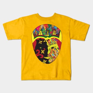 the half color face Kids T-Shirt